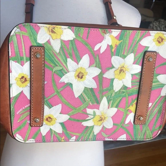 Dooney & Bourke Pink Floral Shoulder Bag - Picture 2 of 15